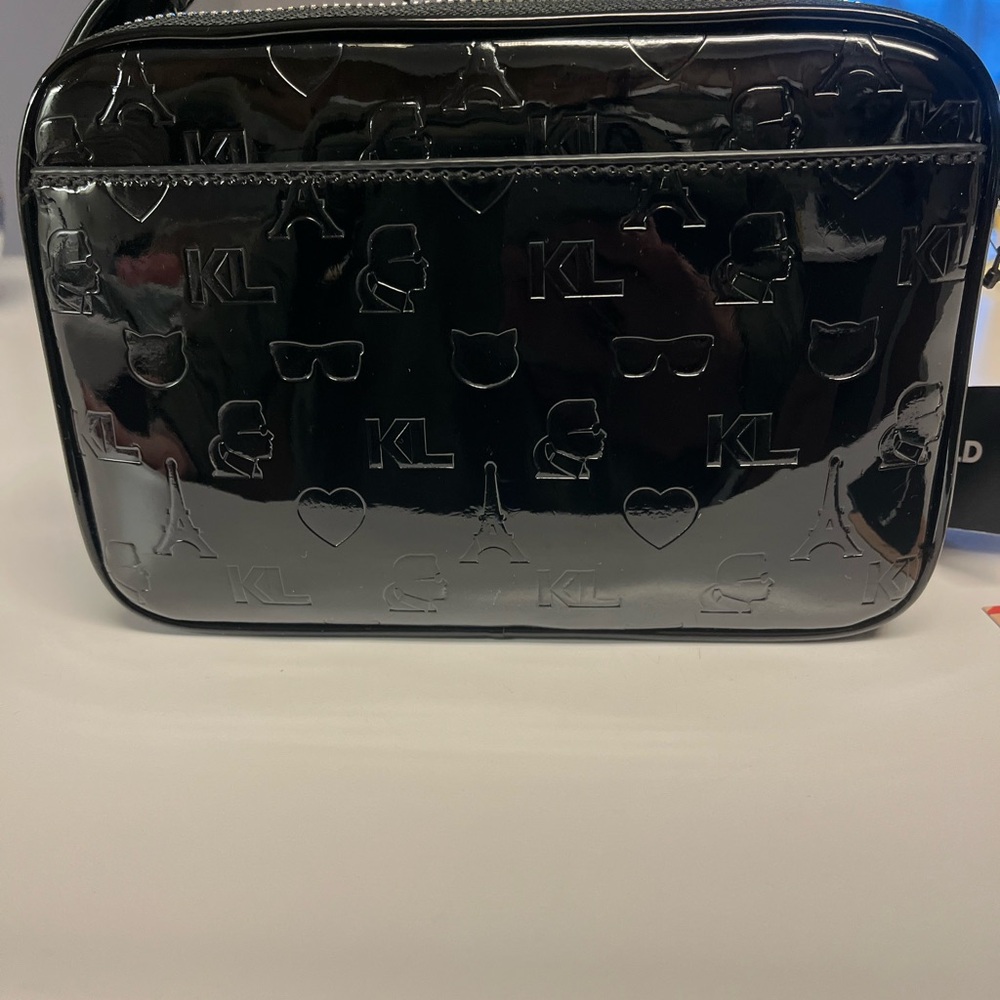 NWT Karl Lagerfeld Paris Maybelle Crossbody Camera Bag With Coin Purse Has COA - Picture 4 of 11